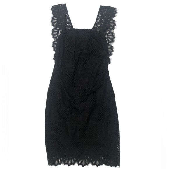 For Love and Lemons Lace Sleeveless Short Dress Black Size Small - Picture 1 of 6
